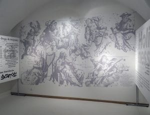 Tapeta - łatwa do montażu i usunięcia. Muzeum Uniwersytetu Jagiellońskiego w Krakowie