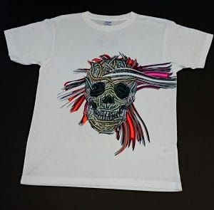 T-shirt z nadrukiem indywidualnego projektu S.Gomułki
